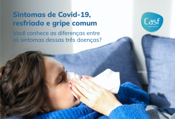 Sintomas de Covid-19, resfriado e gripe comum